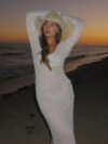 Coastal Breeze Crochet Cover-Up Dress - Image 3