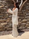 Coastal Breeze Crochet Cover-Up Dress - Image 5